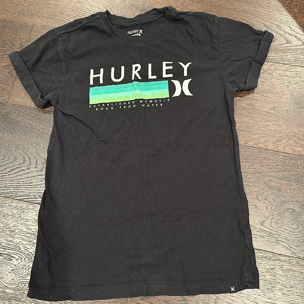 Black Short Sleeve Hurley T Shirt